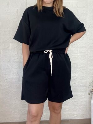 Conjunto velvet negro