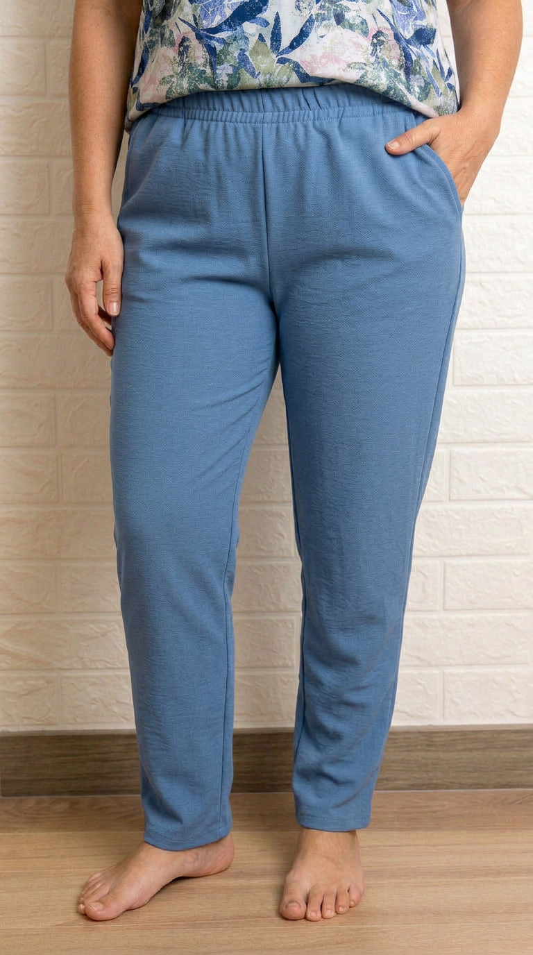 pantalón bomba azul
