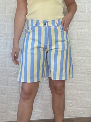 Pantalón oasis amarillo y azul