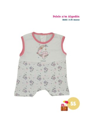 Pijama good night blanco y rosa claro