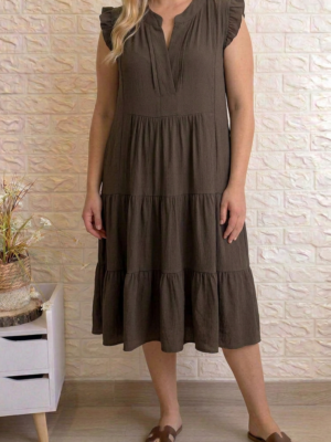 Vestido horizonte chocolate