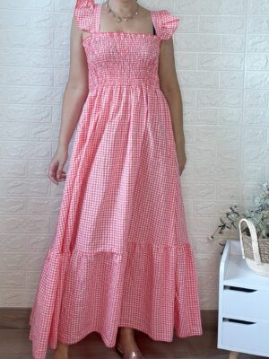 Vestido mariposa coral