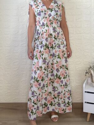 Vestido velour blanco