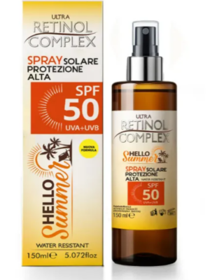 Protección solar SPF 50 Spray retinol complex