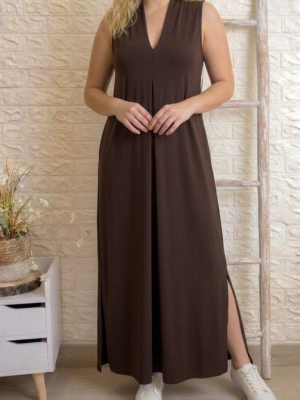 Vestido Irene marrón