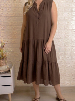 Vestido higuera chocolate