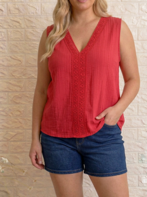 Blusa alborada coral