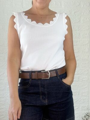 Top Rubí blanco