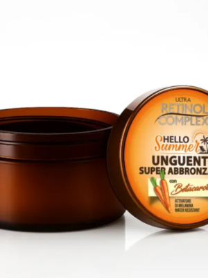 Super bronceador ungüento con betacaroteno