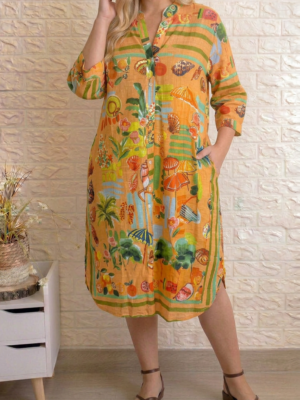 Vestido milena naranja