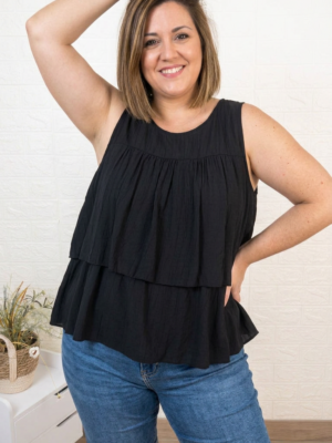 Blusa aroa negra