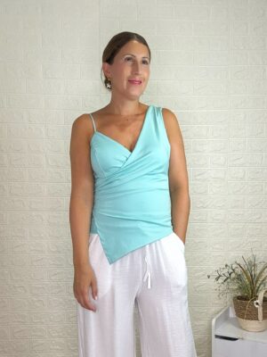 Top sabela verde agua
