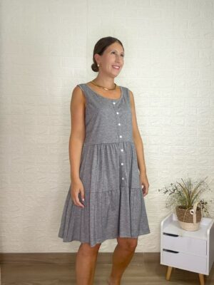 Vestido vesper gris