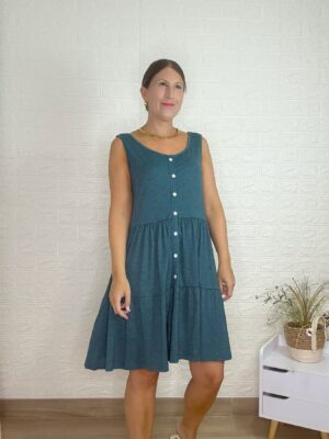 Vestido vesper petróleo