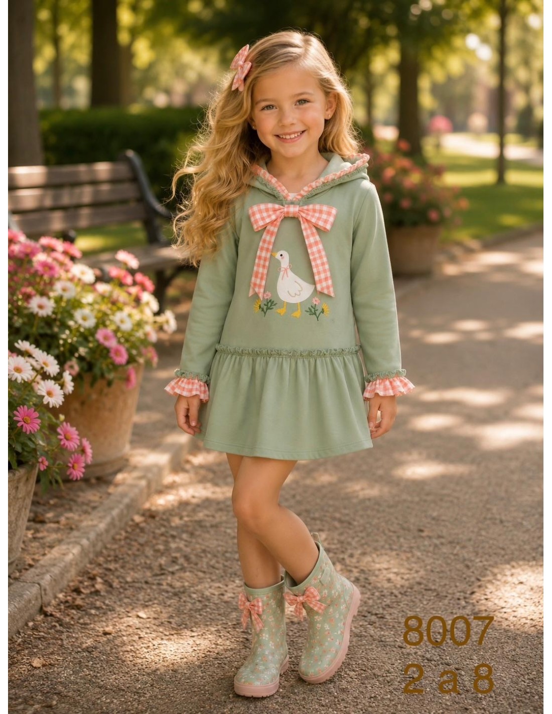 vestido infantil patitos