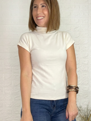 Camiseta praliné cruda
