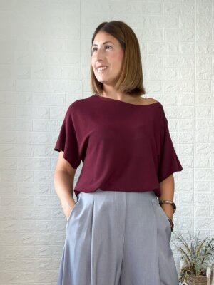 Camiseta velune burdeos