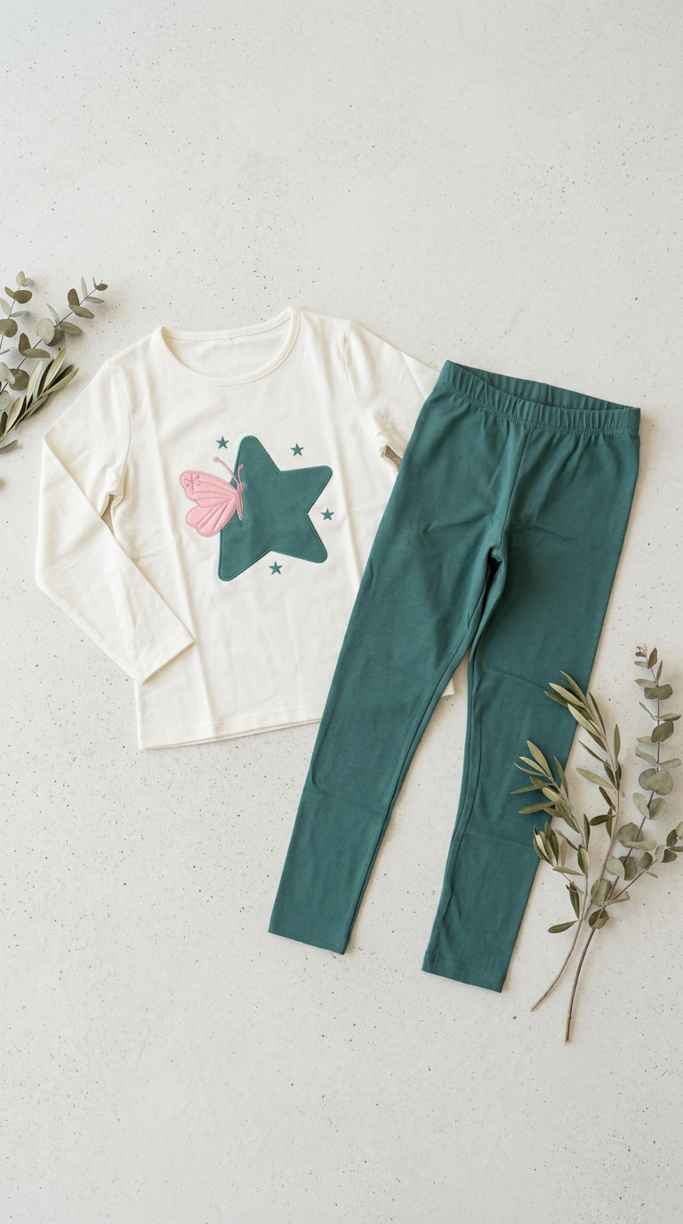 conjunto leggins estrella mariposa