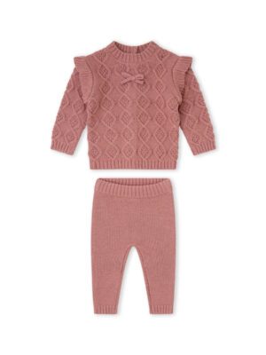 Conjunto mini girl rosa palo