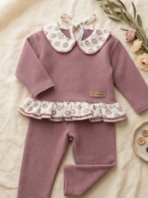 Conjunto sport meira berenjena