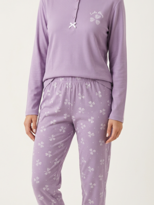 Pijama lucky malva
